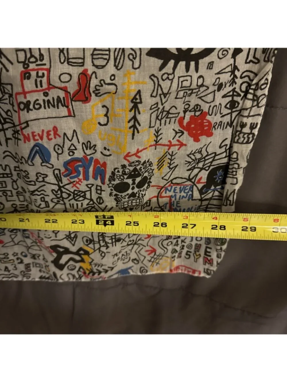 Jean Michel Basquiat Skulls Scarf Shawl Never Mind The Symbolic RARE Cotton VTG